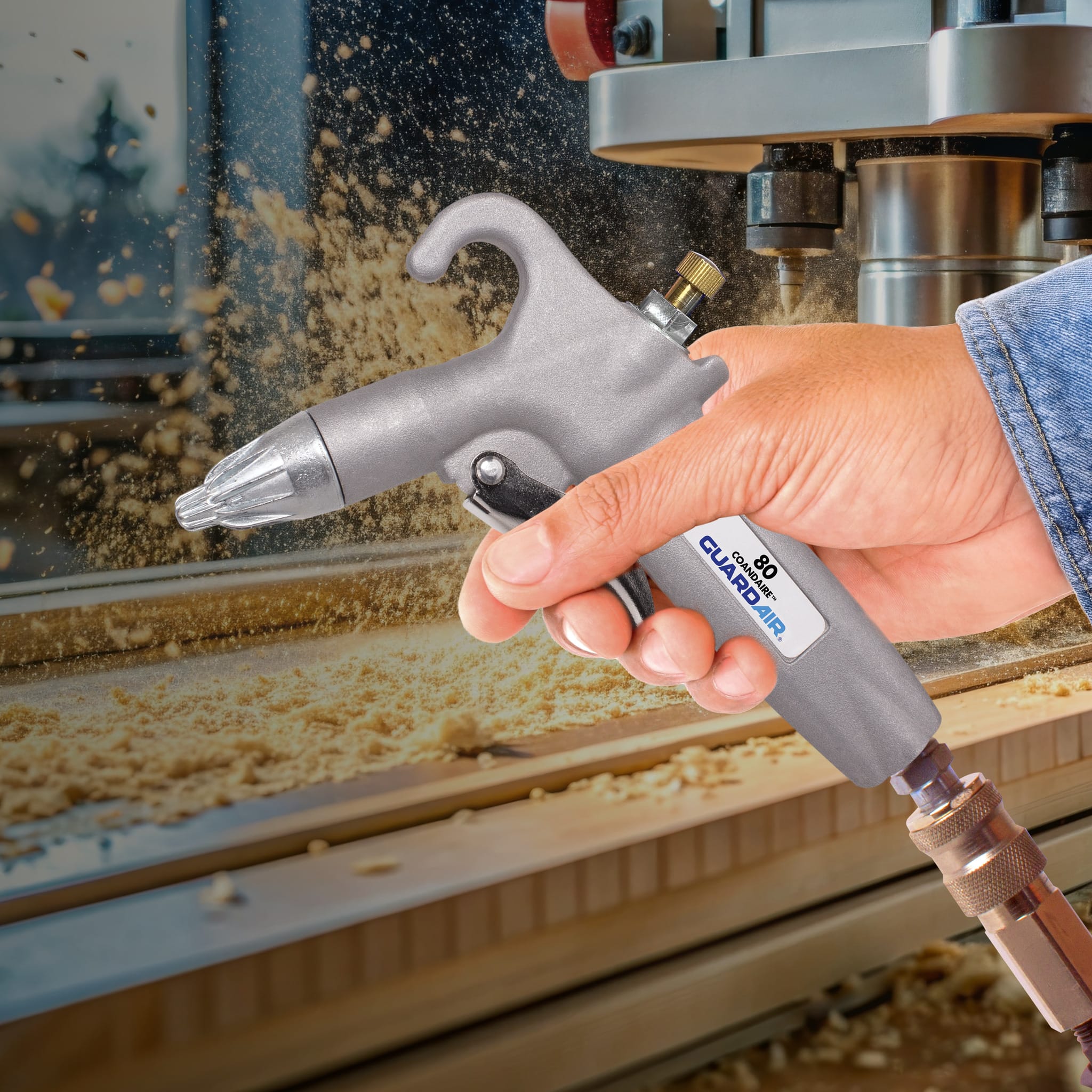 WhisperJet® 80 Safety Air Gun w/ Volume Control — Guardair Corporation