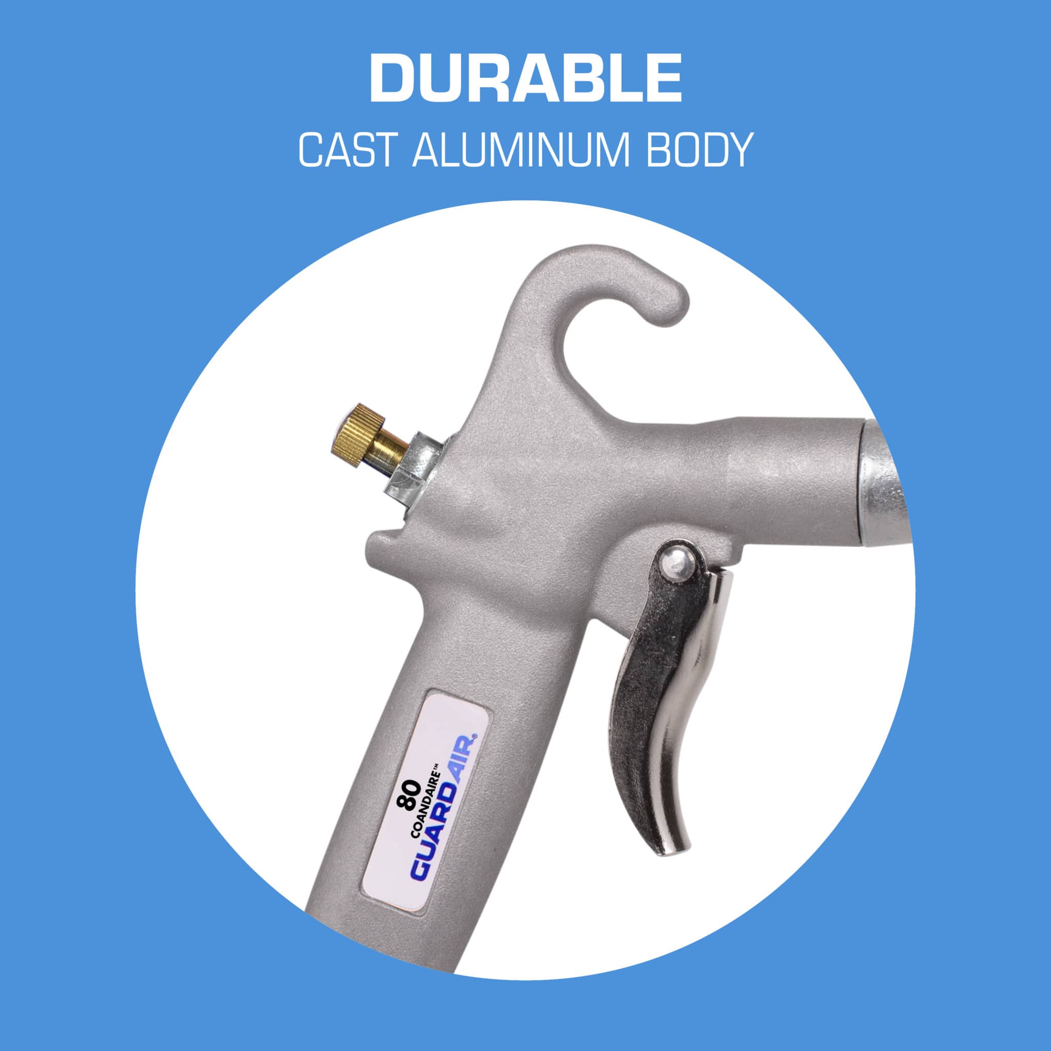 WhisperJet® 80 Safety Air Gun w/ Volume Control — Guardair Corporation