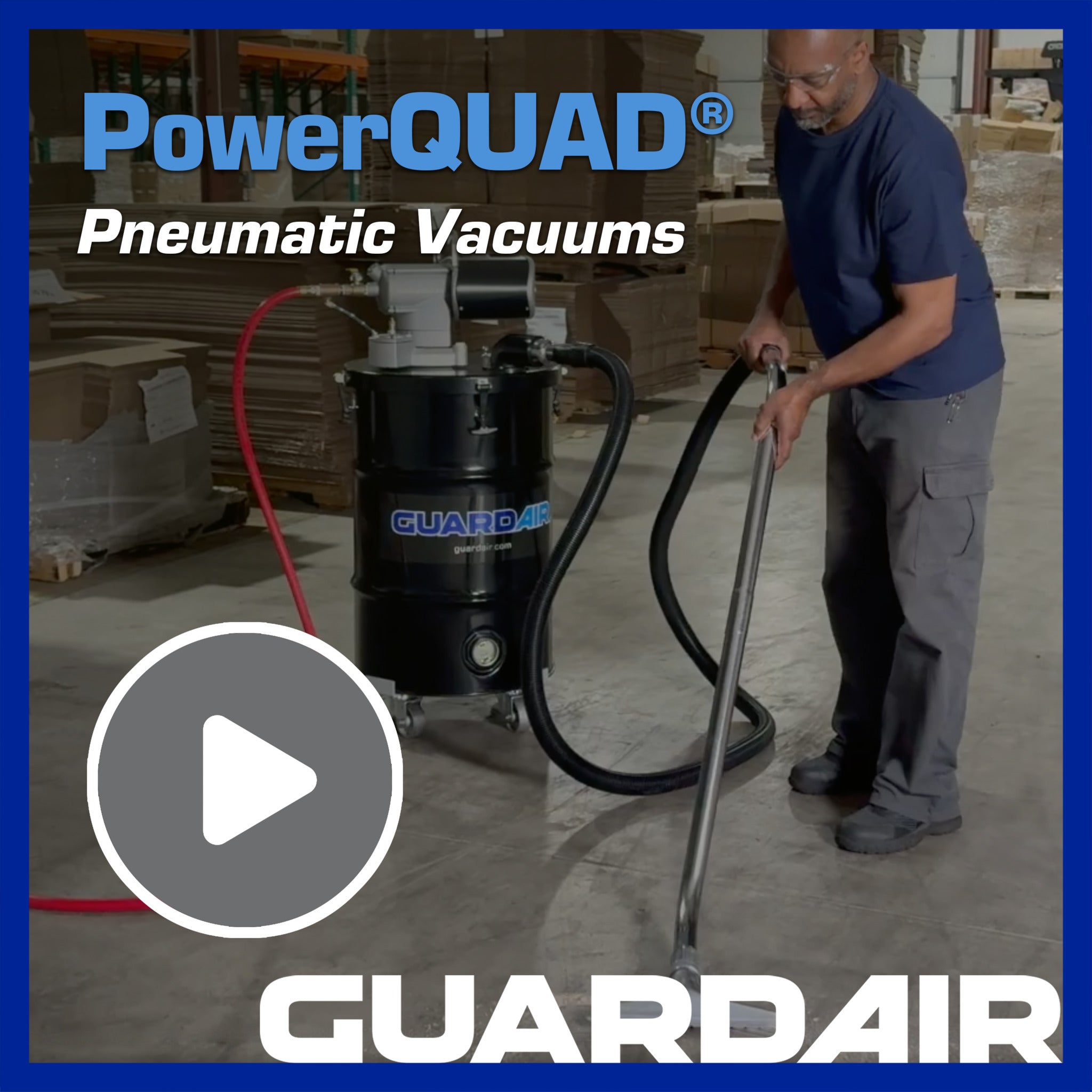 PowerQUAD™ 55 Gallon ATEX Vacuum Kit w/ 2