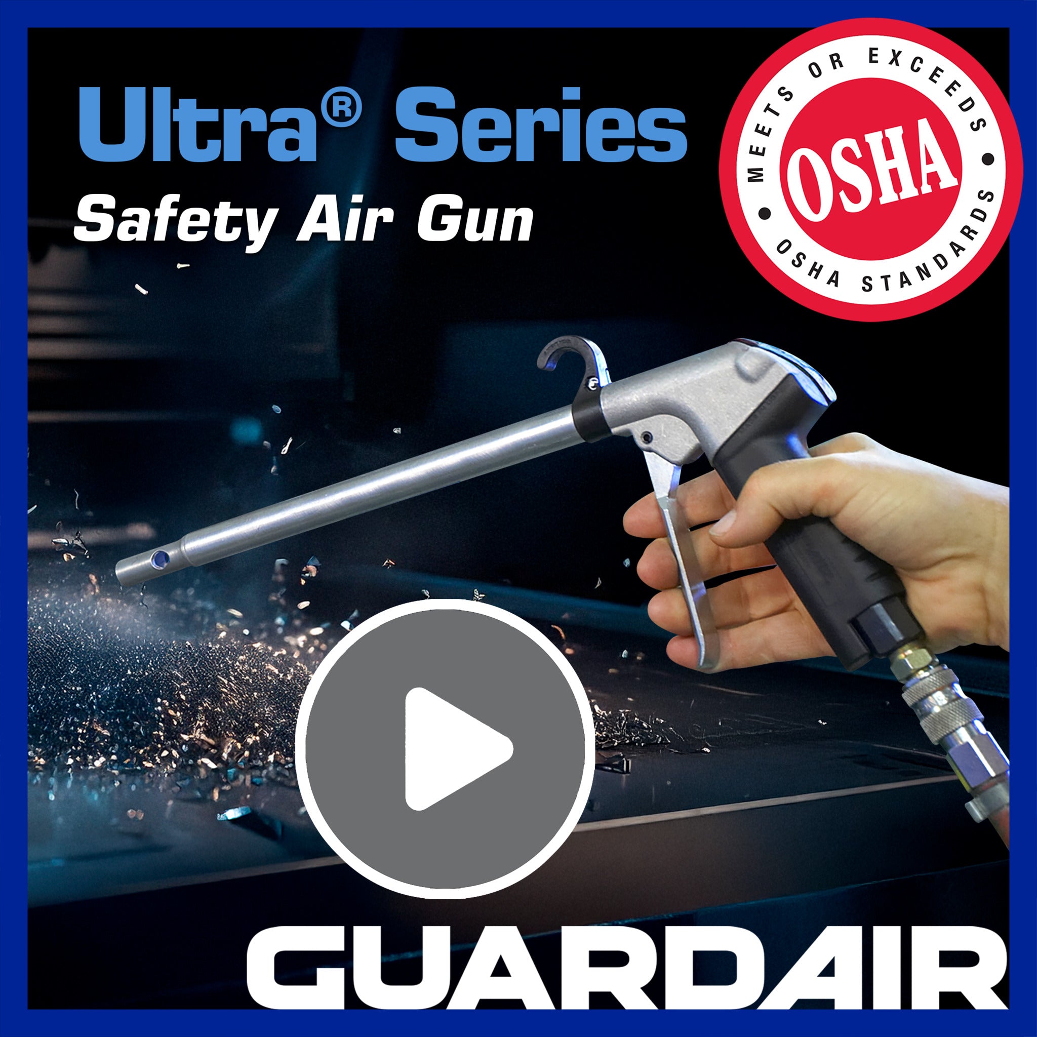 Ultra® WhisperJet® U80WJ Safety Air Gun - 1/4