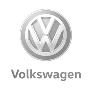 Volkswagen logo on a white background